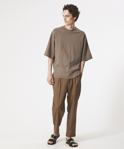 ABAHOUSE（アバハウス）の「【マルチストライプ】ワイド テーパードパンツ / スラックス（スラックス・メンズ・ネイビー/ベージュ/ブラウン・44/46/48）」の6枚目の写真