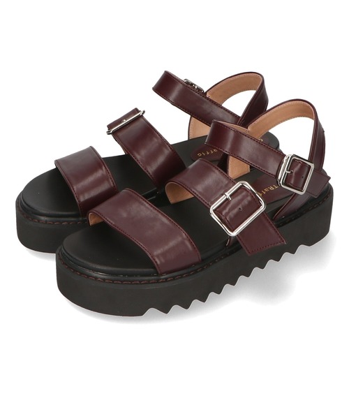 ORiental TRaffic（オリエンタルトラフィック）の「■厚底ダブルベルトサンダル/31235（サンダル・レディース・シルバー/ブラック/ブラウン・SS/S/M/L/LL/3L）」の5枚目の写真