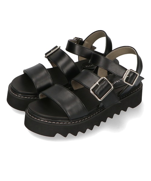 ORiental TRaffic（オリエンタルトラフィック）の「■厚底ダブルベルトサンダル/31235（サンダル・レディース・シルバー/ブラック/ブラウン・SS/S/M/L/LL/3L）」の11枚目の写真