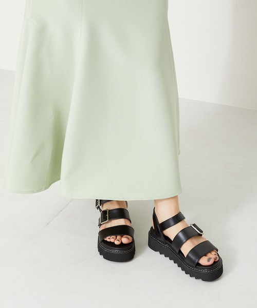 ORiental TRaffic（オリエンタルトラフィック）の「■厚底ダブルベルトサンダル/31235（サンダル・レディース・シルバー/ブラック/ブラウン・SS/S/M/L/LL/3L）」の19枚目の写真