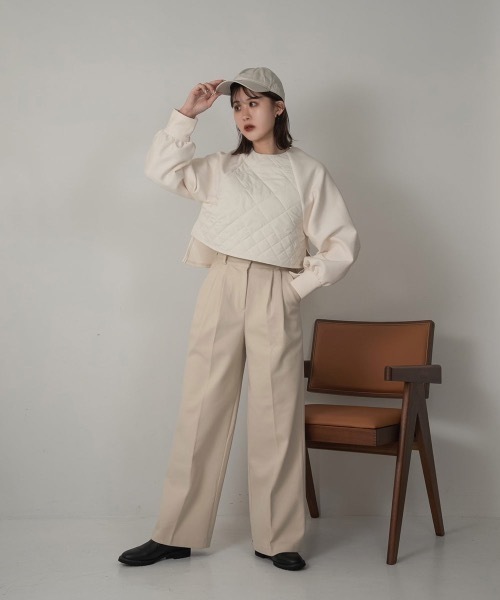 Amiur（エミレ）の「quilting docking volume tops（その他トップス・レディース・アイボリー/カーキ・FREE）」の8枚目の写真