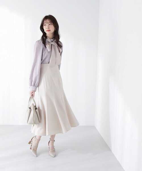 PROPORTION BODY DRESSING（プロポーションボディドレッシング）の「サテンリボンブラウス / 1213110204（シャツ/ブラウス・レディース・ホワイト/グレー/ホワイト系その他・SMALL/MEDIUM）」の5枚目の写真