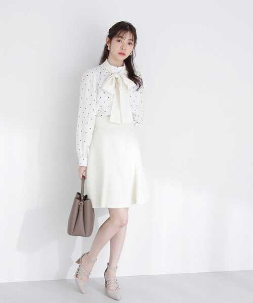 PROPORTION BODY DRESSING（プロポーションボディドレッシング）の「サテンリボンブラウス / 1213110204（シャツ/ブラウス・レディース・ホワイト/グレー/ホワイト系その他・SMALL/MEDIUM）」の13枚目の写真