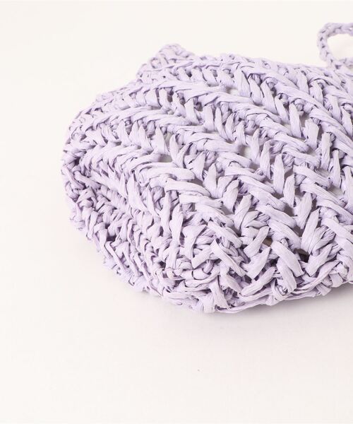 Bab（バブ）の「ペーパーヤーンミニトートバッグ（かごバッグ・レディース・ベージュ/パープル/ライトグリーン・ONESIZE）」の21枚目の写真