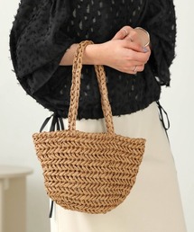 Bab | ペーパーヤーンミニトートバッグ(かごバッグ)