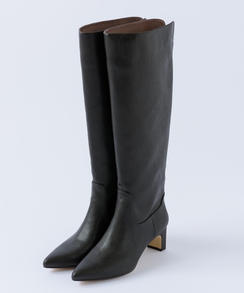 LA BELLE ETUDE（ラベルエチュード）の「【LE VERNIS】バックジッパーロングブーツ（ブーツ・レディース・ブラック/モカ・23.5/24.5）」の2枚目の写真