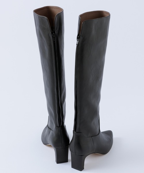 LA BELLE ETUDE（ラベルエチュード）の「【LE VERNIS】バックジッパーロングブーツ（ブーツ・レディース・ブラック/モカ・23.5/24.5）」の12枚目の写真