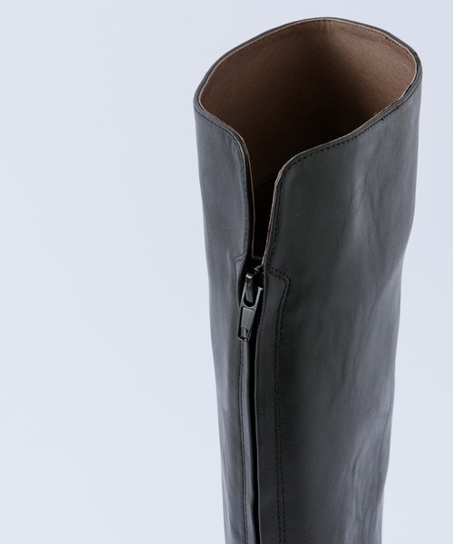 LA BELLE ETUDE（ラベルエチュード）の「【LE VERNIS】バックジッパーロングブーツ（ブーツ・レディース・ブラック/モカ・23.5/24.5）」の8枚目の写真