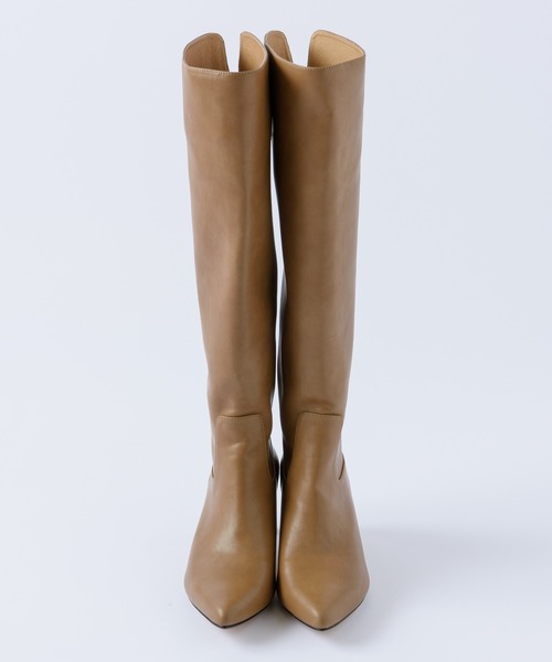 LA BELLE ETUDE（ラベルエチュード）の「【LE VERNIS】バックジッパーロングブーツ（ブーツ・レディース・ブラック/モカ・23.5/24.5）」の3枚目の写真