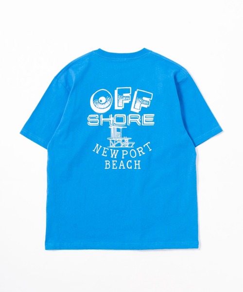 OFFSHORE(オフショア)の「NEWPORTBEACH TEE/ニューポートビーチ ティーシャツ(Tシャツ/カットソー・メンズ・ブルー/ホワイト・S/M/L/XL)」の12枚目の写真