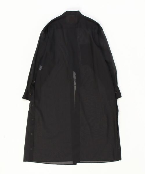 PONTI(ポンティ)の「PONTI Sheer long shirt(ワンピース・レディース・ブラック・1/2)」の4枚目の写真
