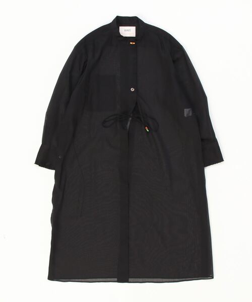 PONTI(ポンティ)の「PONTI Sheer long shirt(ワンピース・レディース・ブラック・1/2)」の5枚目の写真