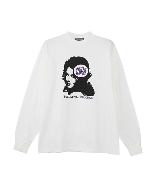 HYSTERIC GLAMOUR（ヒステリックグラマー）の「SUBLIMINAL Tシャツ（Tシャツ/カットソー・メンズ・ホワイト/ブラック/ブルー・SMALL/MEDIUM/LARGE/X-LARGE）」の2枚目の写真