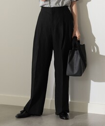 Demi-Luxe BEAMS | Demi-Luxe BEAMS / リネン 2タック ワイドパンツ(その他パンツ)