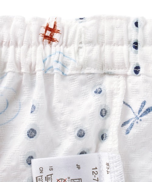 MIKI HOUSE（ミキハウス）の「金魚・とんぼ和柄の甚平スーツ（浴衣・キッズ・ブルー/ホワイト・120cm/110cm/100cm/140cm/130cm/90cm/80ｃｍ）」の9枚目の写真