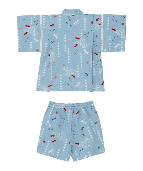 MIKI HOUSE（ミキハウス）の「金魚・とんぼ和柄の甚平スーツ（浴衣・キッズ・ブルー/ホワイト・120cm/110cm/100cm/140cm/130cm/90cm/80ｃｍ）」の11枚目の写真