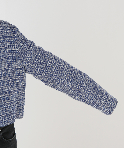 Spick & Span(スピックアンドスパン)の「ツィードショート丈ジャケット(その他アウター・レディース・ブルー系その他/グリーン・FREE)」の7枚目の写真