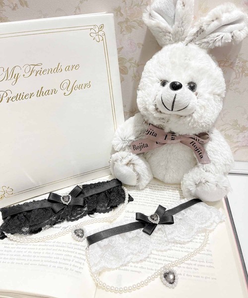 ROJITA（ロジータ）の「パールハートネックレスチョーカー（チョーカー・レディース・ブラック/ホワイト・FREE）」の14枚目の写真