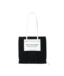 beautiful people | beautiful people lining logo pocket tote bag M 7315611965(トートバッグ)