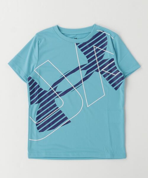 UNDER ARMOUR(アンダーアーマー)の「アンダーアーマー UAテック ショートスリーブTシャツ 〈スーパービッグロゴ〉(Tシャツ/カットソー・キッズ・レッド/ホワイト×ブラック/ブラック×レッド/グレー×ホワイト/ネイビー・130cm/160cm/120cm/150cm/140cm)」の4枚目の写真
