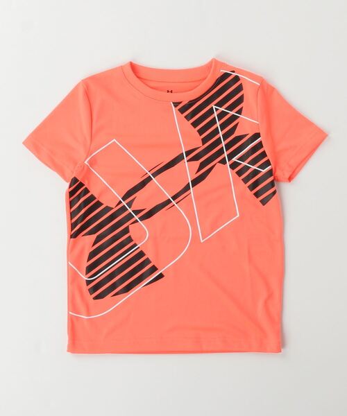 UNDER ARMOUR(アンダーアーマー)の「アンダーアーマー UAテック ショートスリーブTシャツ 〈スーパービッグロゴ〉(Tシャツ/カットソー・キッズ・レッド/ホワイト×ブラック/ブラック×レッド/グレー×ホワイト/ネイビー・130cm/160cm/120cm/150cm/140cm)」の5枚目の写真