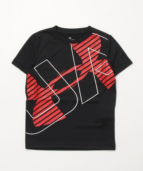 UNDER ARMOUR(アンダーアーマー)の「アンダーアーマー UAテック ショートスリーブTシャツ 〈スーパービッグロゴ〉(Tシャツ/カットソー・キッズ・レッド/ホワイト×ブラック/ブラック×レッド/グレー×ホワイト/ネイビー・130cm/160cm/120cm/150cm/140cm)」の3枚目の写真