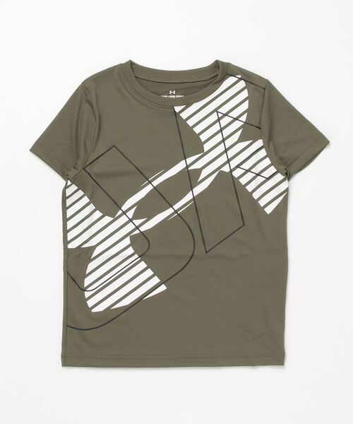 UNDER ARMOUR(アンダーアーマー)の「アンダーアーマー UAテック ショートスリーブTシャツ 〈スーパービッグロゴ〉(Tシャツ/カットソー・キッズ・レッド/ホワイト×ブラック/ブラック×レッド/グレー×ホワイト/ネイビー・130cm/160cm/120cm/150cm/140cm)」の1枚目の写真