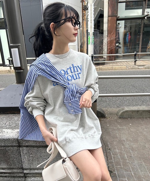 one after another NICE CLAUP（ワンアフターアナザーナイスクラップ）の「オーバーサイズが可愛い。うさぎアソートスウェット（スウェット・レディース・レッド/オフホワイト/ピンク/オートミール・FREE）」の14枚目の写真