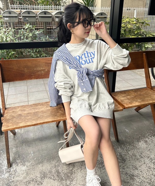 one after another NICE CLAUP（ワンアフターアナザーナイスクラップ）の「オーバーサイズが可愛い。うさぎアソートスウェット（スウェット・レディース・レッド/オフホワイト/ピンク/オートミール・FREE）」の17枚目の写真