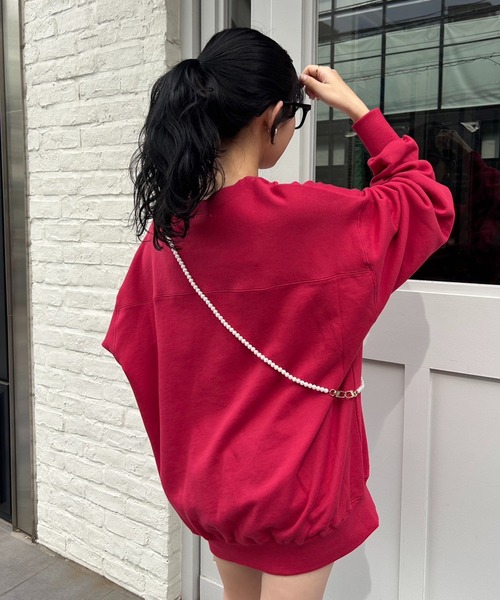 one after another NICE CLAUP（ワンアフターアナザーナイスクラップ）の「オーバーサイズが可愛い。うさぎアソートスウェット（スウェット・レディース・レッド/オフホワイト/ピンク/オートミール・FREE）」の11枚目の写真