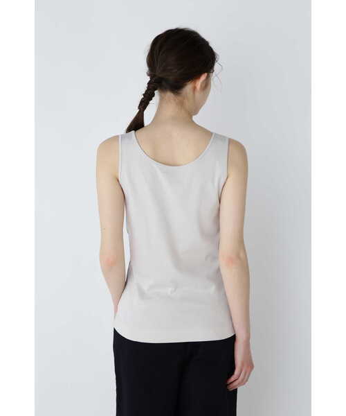 human woman（ヒューマンウーマン）の「オーガニックコットンスムースタンクトップ（タンクトップ・レディース・グレー/ホワイト・MEDIUM）」の10枚目の写真
