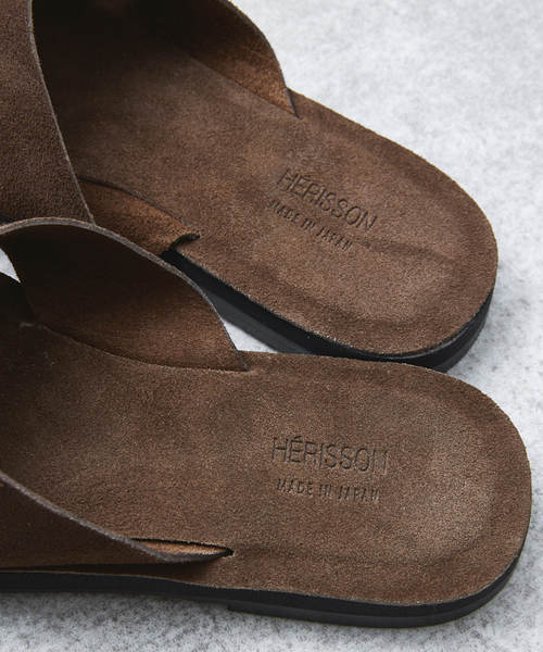 HERISSON（エリソン）の「”Made in Japan”【HERISSON / エリソン】レザーサンダル（サンダル・メンズ・ブラウン・26cm/27cm/28cm）」の5枚目の写真