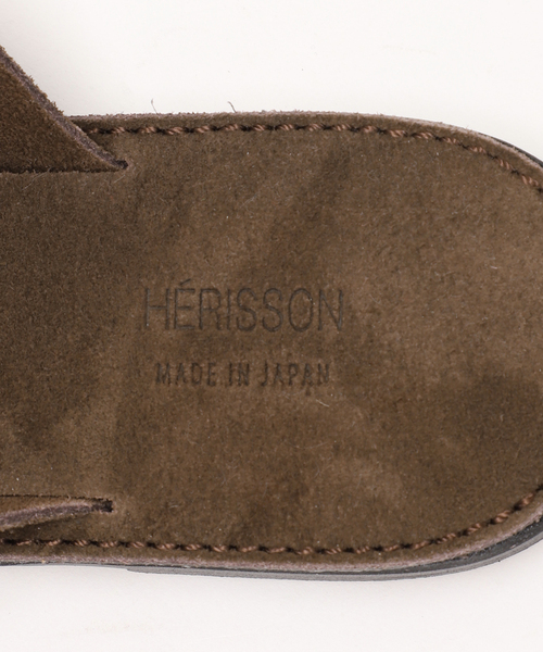 HERISSON（エリソン）の「”Made in Japan”【HERISSON / エリソン】レザーサンダル（サンダル・メンズ・ブラウン・26cm/27cm/28cm）」の3枚目の写真