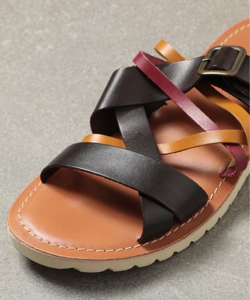 新品❗本革クロスサンダル 新品未使用】Diu ディウ 本革レザークロス