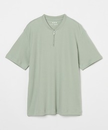 スフレコットン ハーフジップ