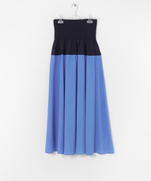 LAATO（ラート）の「SHIRRING FLARE SKIRT（スカート・レディース・ブラック/キャメル/ネイビー・FREE）」の7枚目の写真