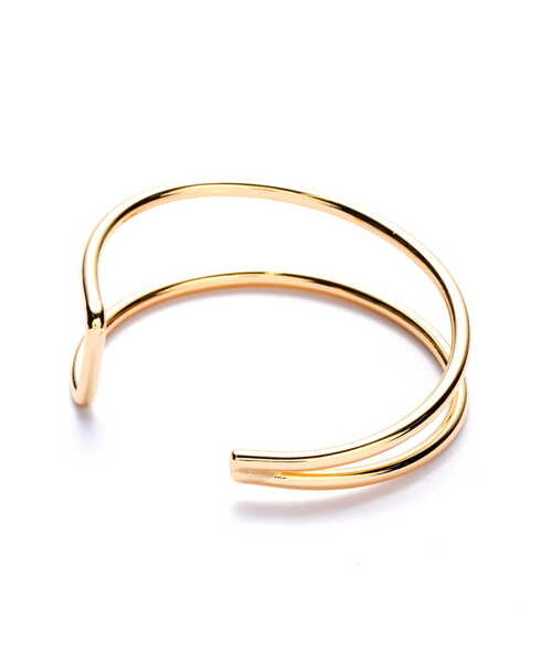 NATURAL BEAUTY BASIC（ナチュラルビューティーベーシック）の「ダブルラインバングル（バングル/リストバンド・レディース・ゴールド・ﾌﾘ-）」の3枚目の写真