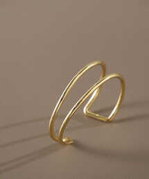 NATURAL BEAUTY BASIC | ダブルラインバングル(バングル/リストバンド)