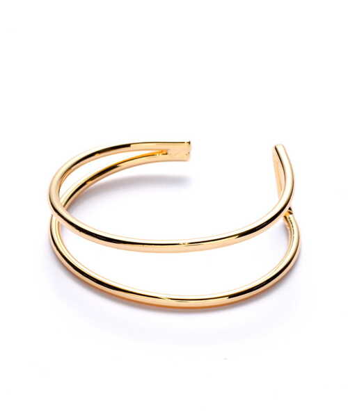 NATURAL BEAUTY BASIC（ナチュラルビューティーベーシック）の「ダブルラインバングル（バングル/リストバンド・レディース・ゴールド・ﾌﾘ-）」の5枚目の写真