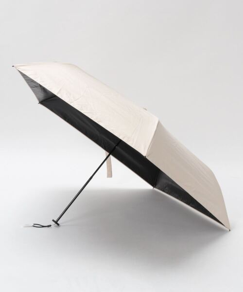 Dita（ディータ）の「PUスーパーライト／ソリッドカラー ミニ（折りたたみ傘・レディース・ベージュ/ブラック/ホワイト・FREE）」の3枚目の写真