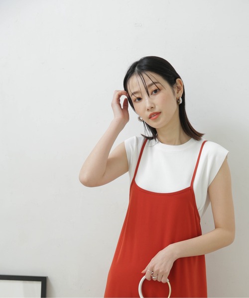 LB.04/UVカット・接触冷感・洗濯機洗可ノースリーブサマーニット