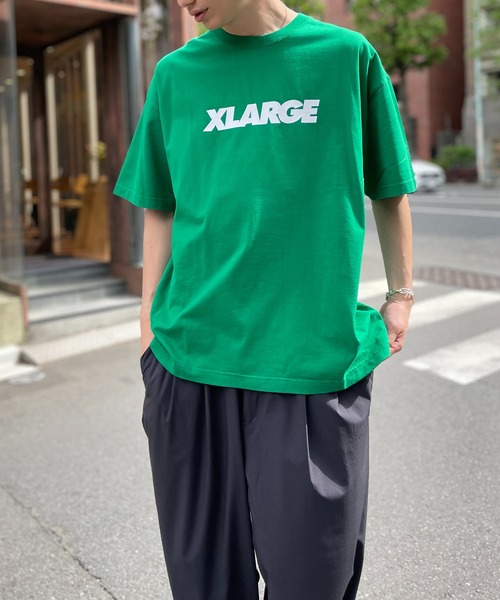 XLARGE フロントロゴ 半袖Tシャツ 定番アイテム コーデしやすい セール】【XLARGE】フロントロゴ半袖Tシャツ(Tシャツ