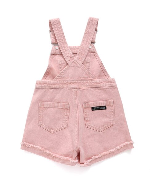 BREEZE（ブリーズ）の「ショートデニムサロペット（サロペット/オーバーオール・キッズ・ピンク/サックスブルー・120/90/100/110/80）」の12枚目の写真