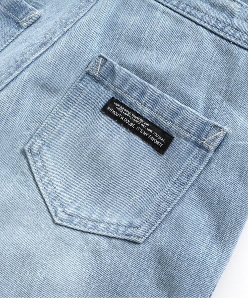 BREEZE（ブリーズ）の「ショートデニムサロペット（サロペット/オーバーオール・キッズ・ピンク/サックスブルー・120/90/100/110/80）」の10枚目の写真