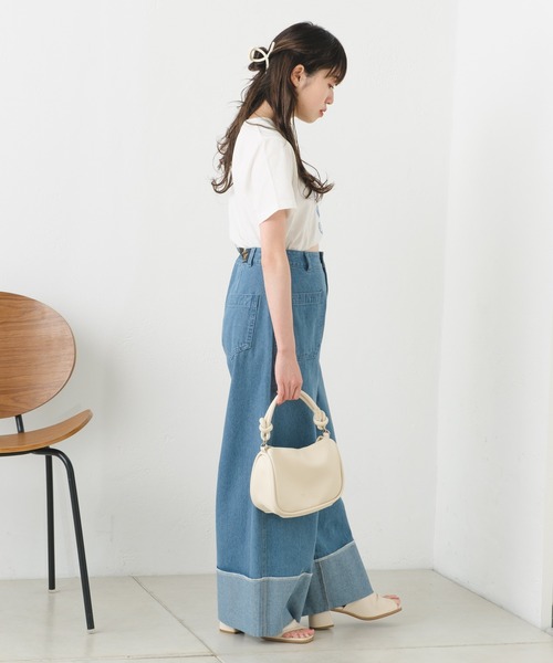Kastane(カスタネ)の「【サイズ展開あり】スウェード発泡プリントTee(Tシャツ/カットソー・レディース・ピンク/ホワイト系その他/ホワイト系その他2/アイボリー・S/XS)」の16枚目の写真