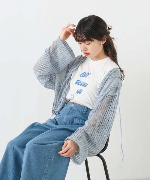 Kastane(カスタネ)の「【サイズ展開あり】スウェード発泡プリントTee(Tシャツ/カットソー・レディース・ピンク/ホワイト系その他/ホワイト系その他2/アイボリー・S/XS)」の13枚目の写真