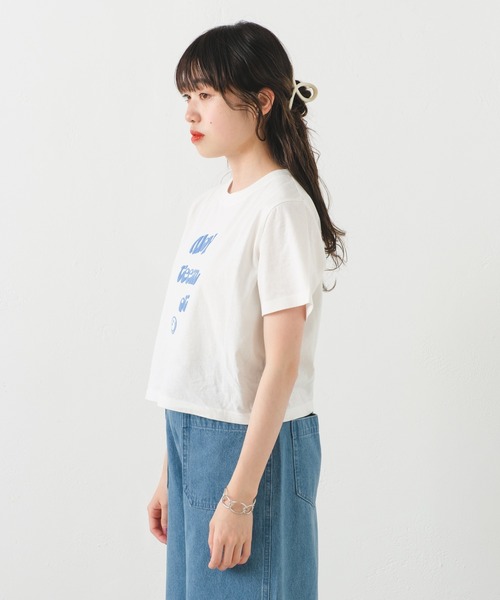 Kastane(カスタネ)の「【サイズ展開あり】スウェード発泡プリントTee(Tシャツ/カットソー・レディース・ピンク/ホワイト系その他/ホワイト系その他2/アイボリー・S/XS)」の18枚目の写真