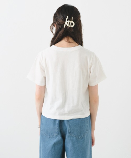 Kastane(カスタネ)の「【サイズ展開あり】スウェード発泡プリントTee(Tシャツ/カットソー・レディース・ピンク/ホワイト系その他/ホワイト系その他2/アイボリー・S/XS)」の19枚目の写真