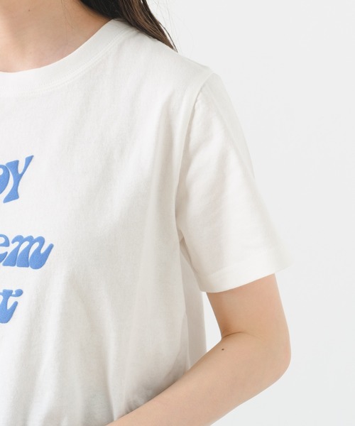Kastane(カスタネ)の「【サイズ展開あり】スウェード発泡プリントTee(Tシャツ/カットソー・レディース・ピンク/ホワイト系その他/ホワイト系その他2/アイボリー・S/XS)」の21枚目の写真