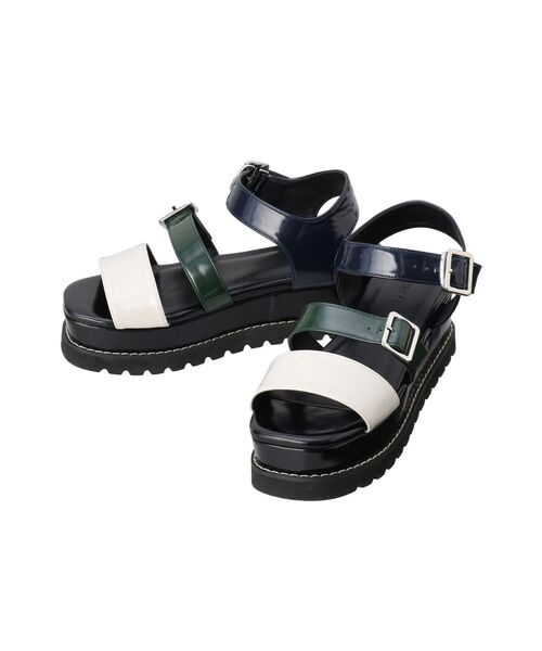 MURUA（ムルーア）の「ベルテッドステッチサンダル（サンダル・レディース・ブラック/その他1・22.5/24.5/23.5）」の10枚目の写真